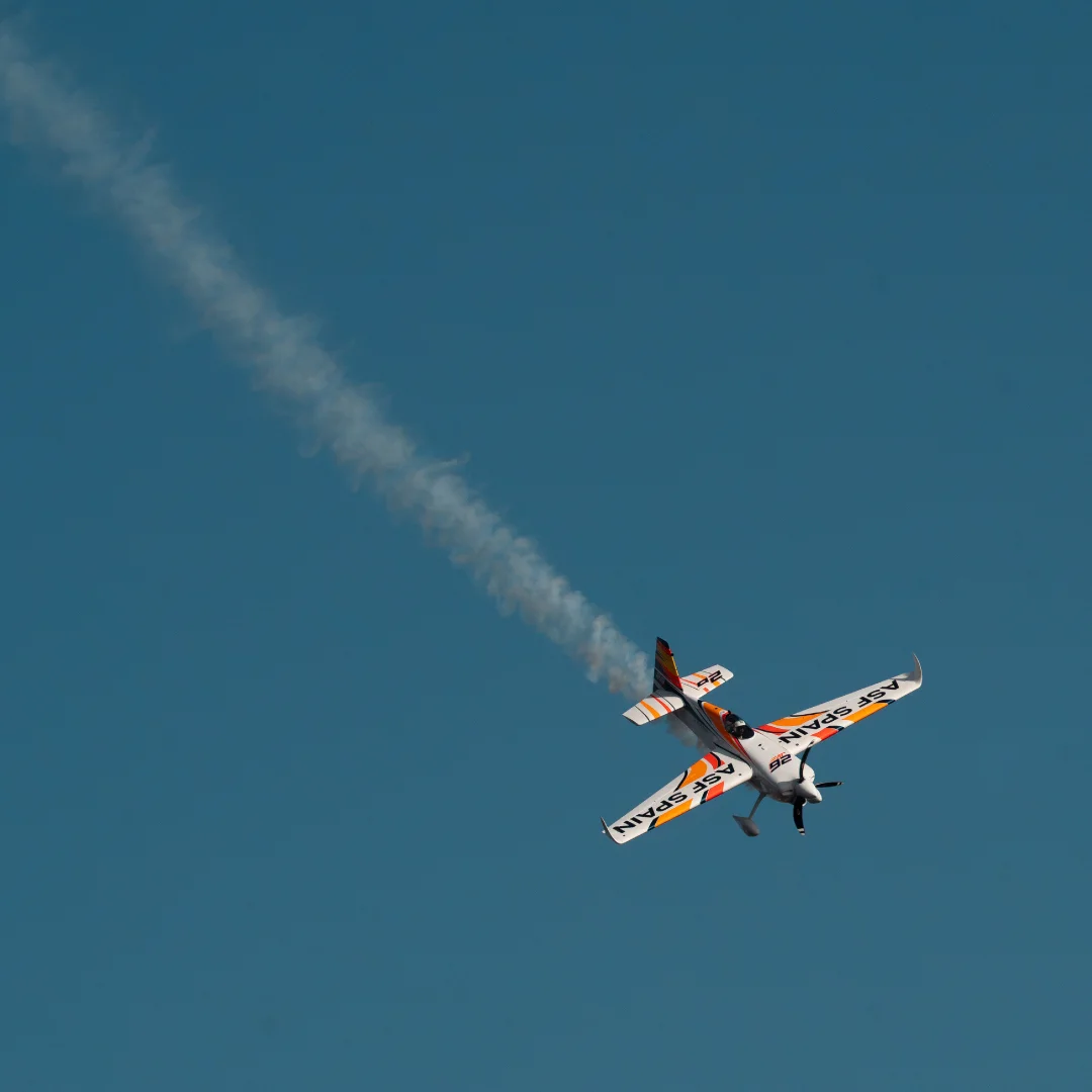 Projeto Air Invictus da Nhdesign: Fotografia captada durante a exibição aérea