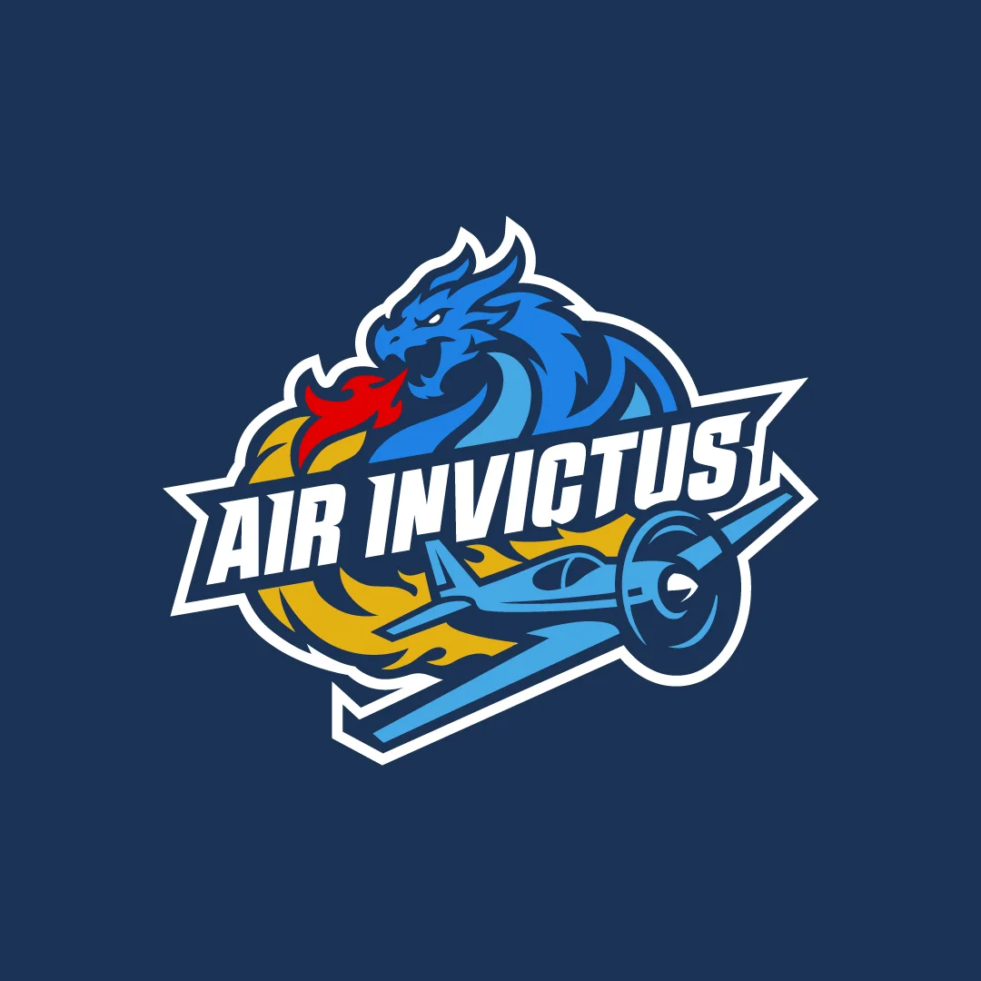Projeto Air Invictus da Nhdesign: Versão principal da identidade visual