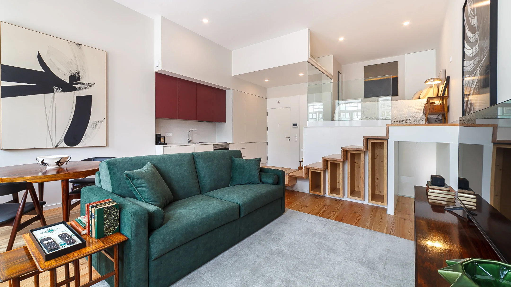 Nhdesign project Art Living: Living room with contemporary design and welcoming atmosphere