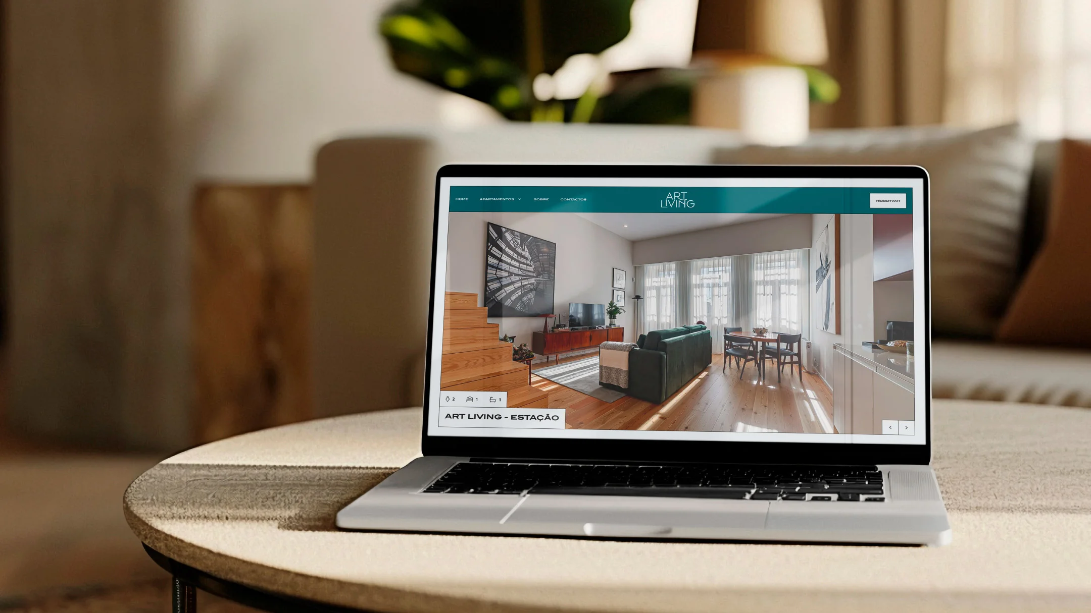 Nhdesign project Art Living: Art Living website with a clear presentation of spaces and services