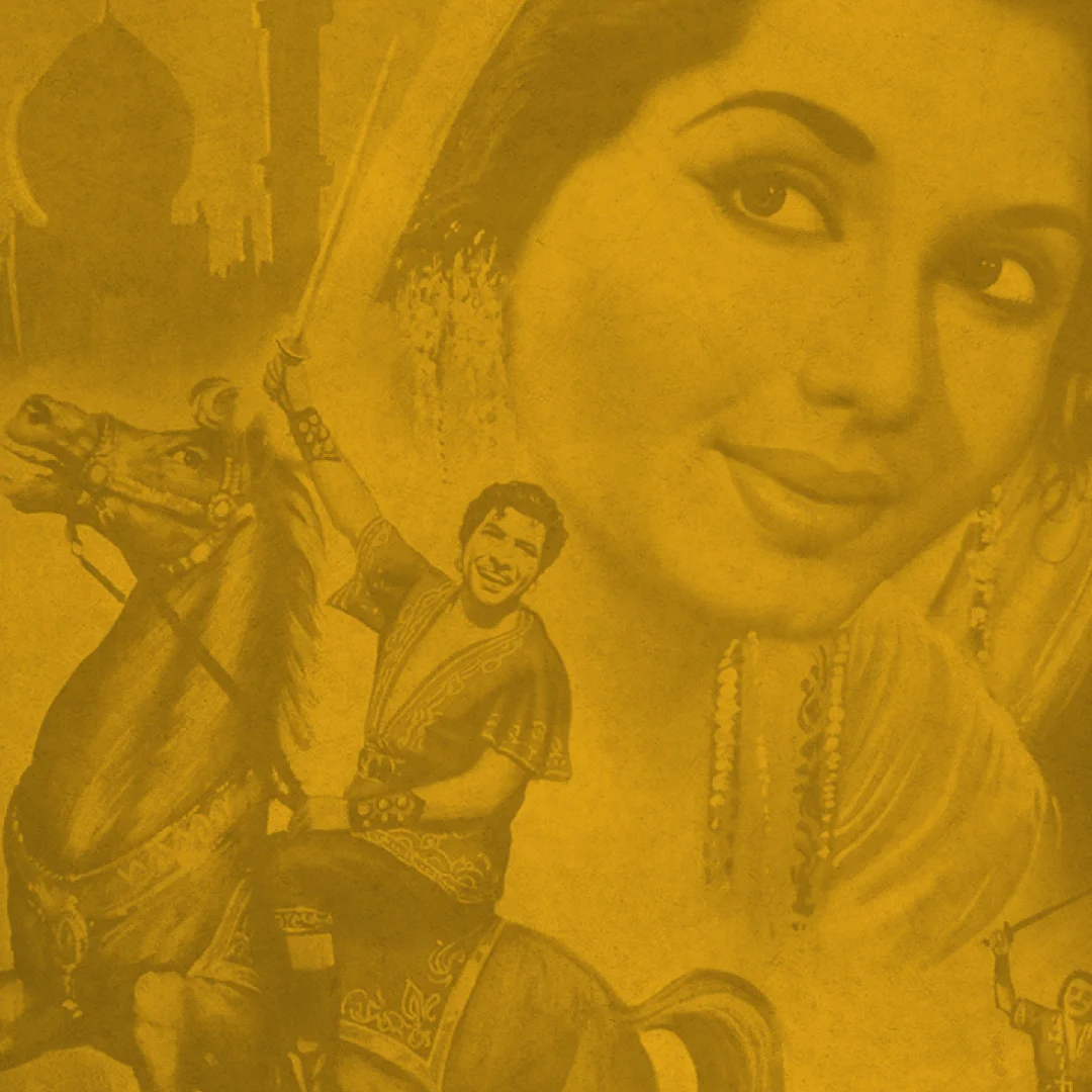Nhdesign project Bollywood: Bollywood poster with classic Indian photography in yellow filter