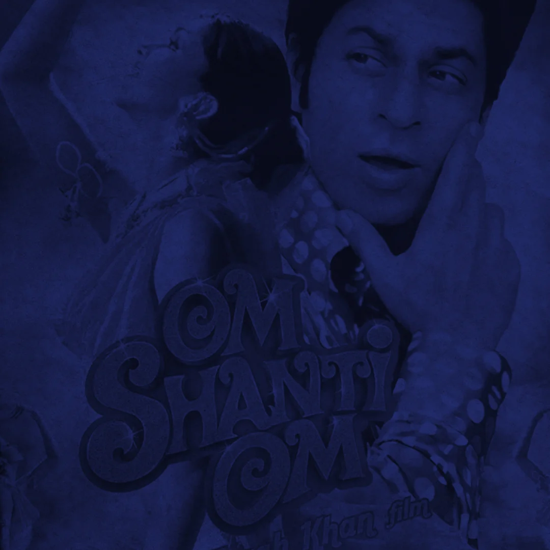 Nhdesign project Bollywood: Bollywood poster with Indian actor and typography in dark purple