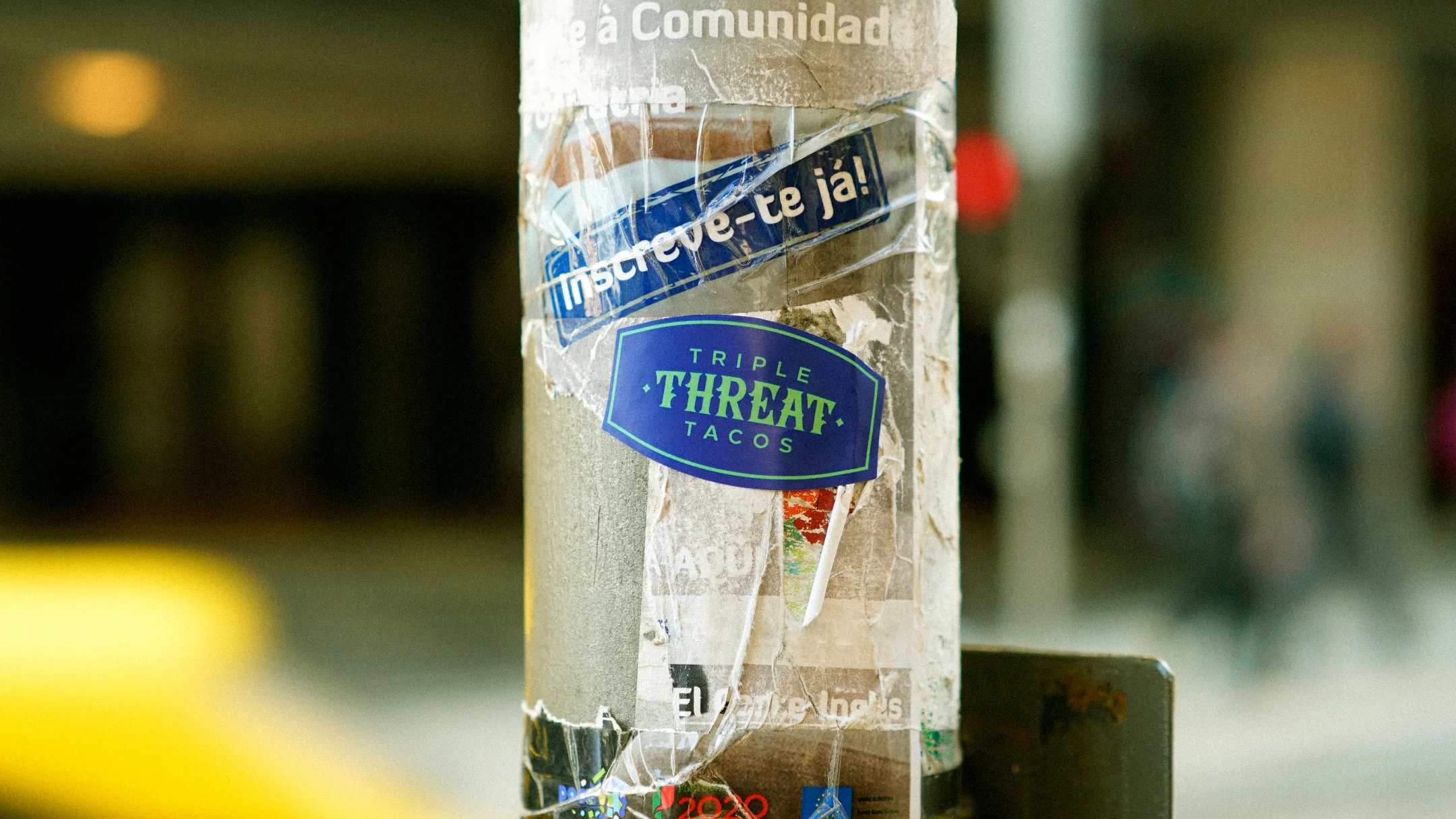 Nhdesign project SMASH VS THREAT: Triple Threat Tacos blue logo