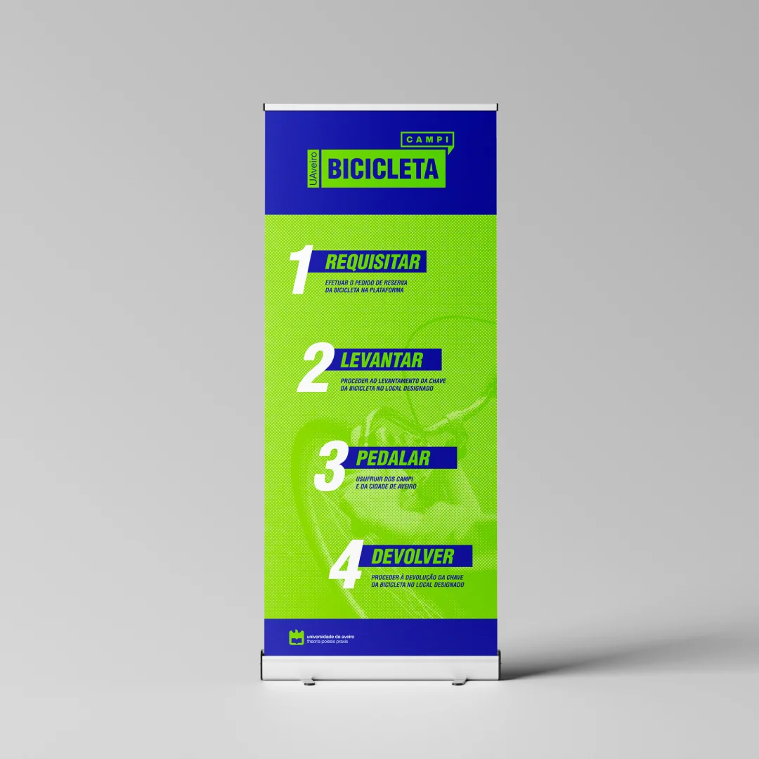 Nhdesign project Campi: Roll-up banner with clear visual hierarchy