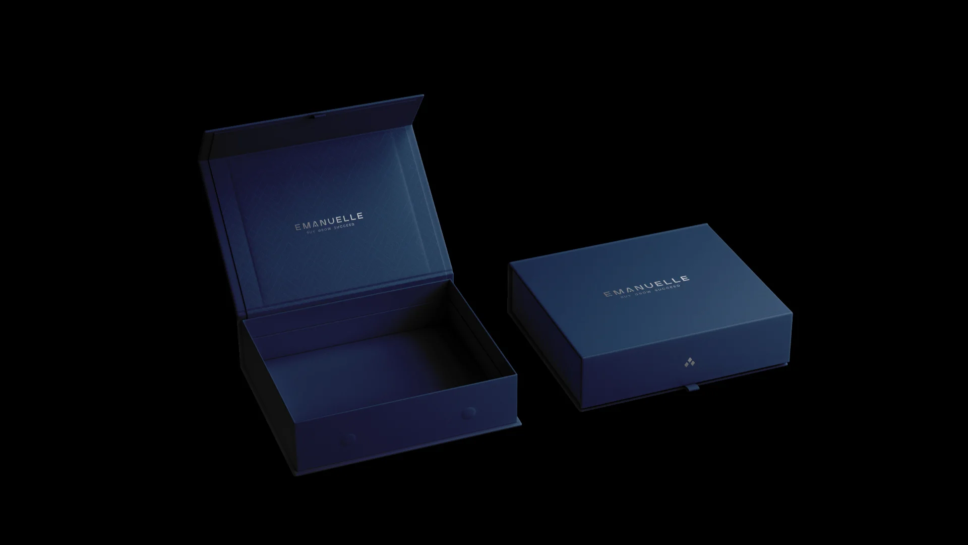 Nhdesign project Emanuelle: Premium box with refined finish and embossed brand application
