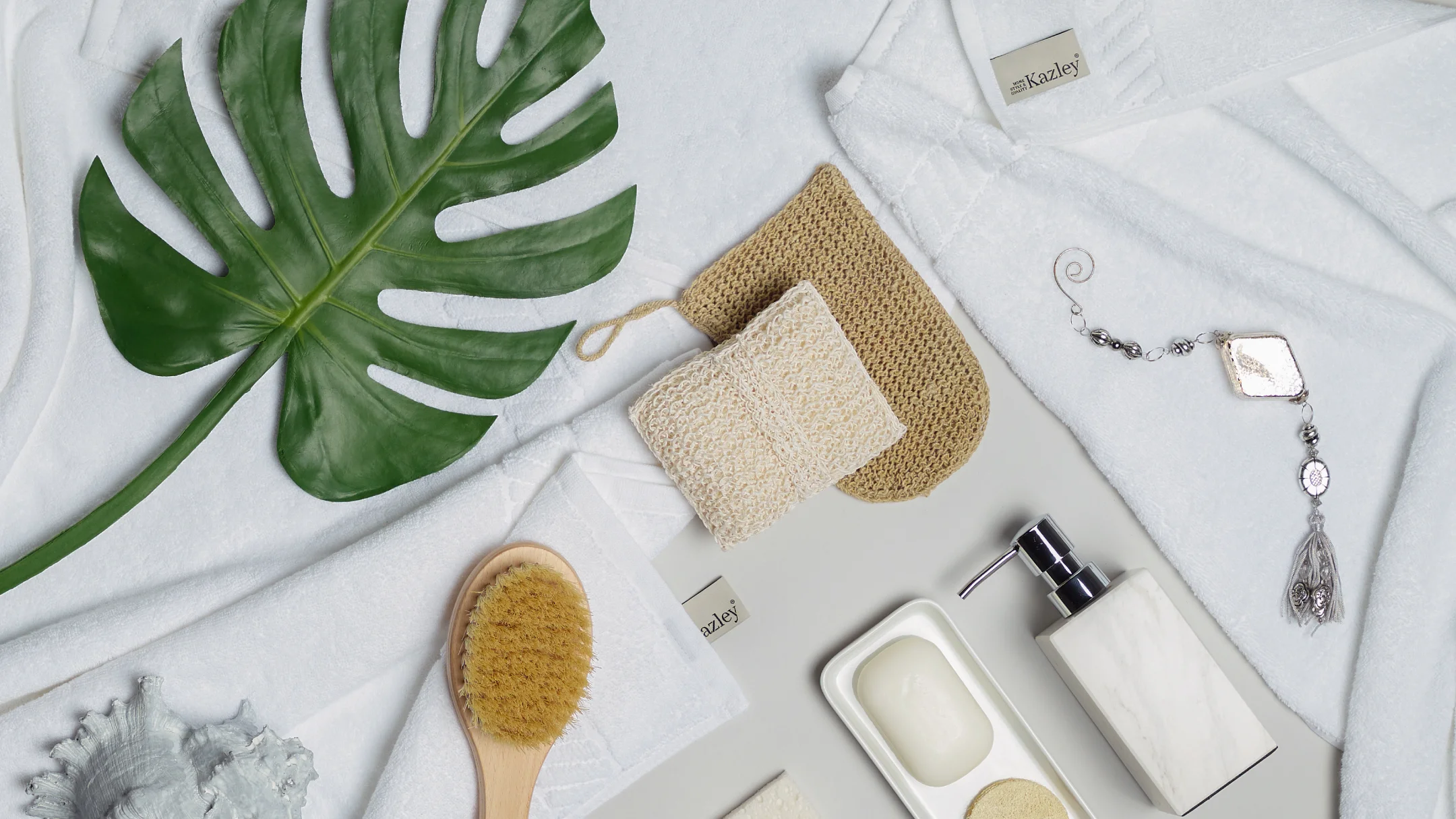 Nhdesign project Kazley: Kazley branding elements, including stationery and graphic materials in a sophisticated style