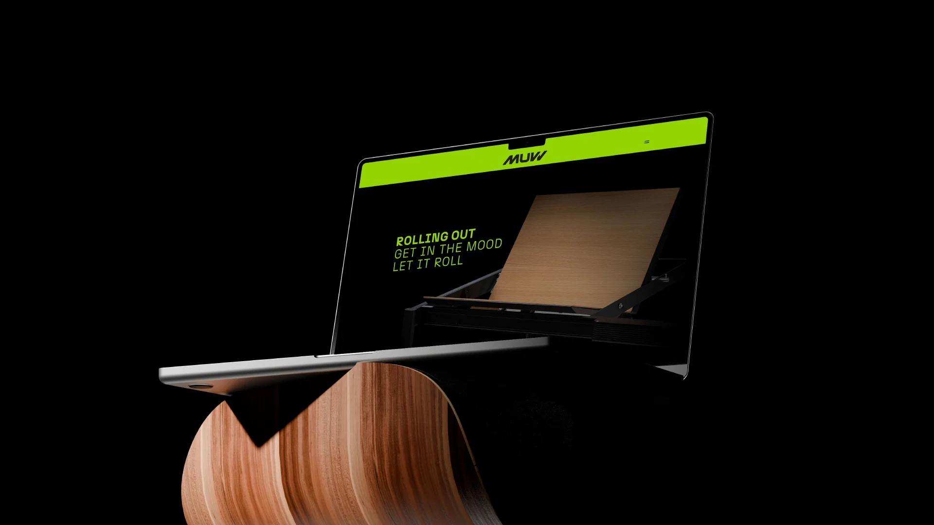 Nhdesign project MUVV: Digital interface focused on product presentation and functional navigation