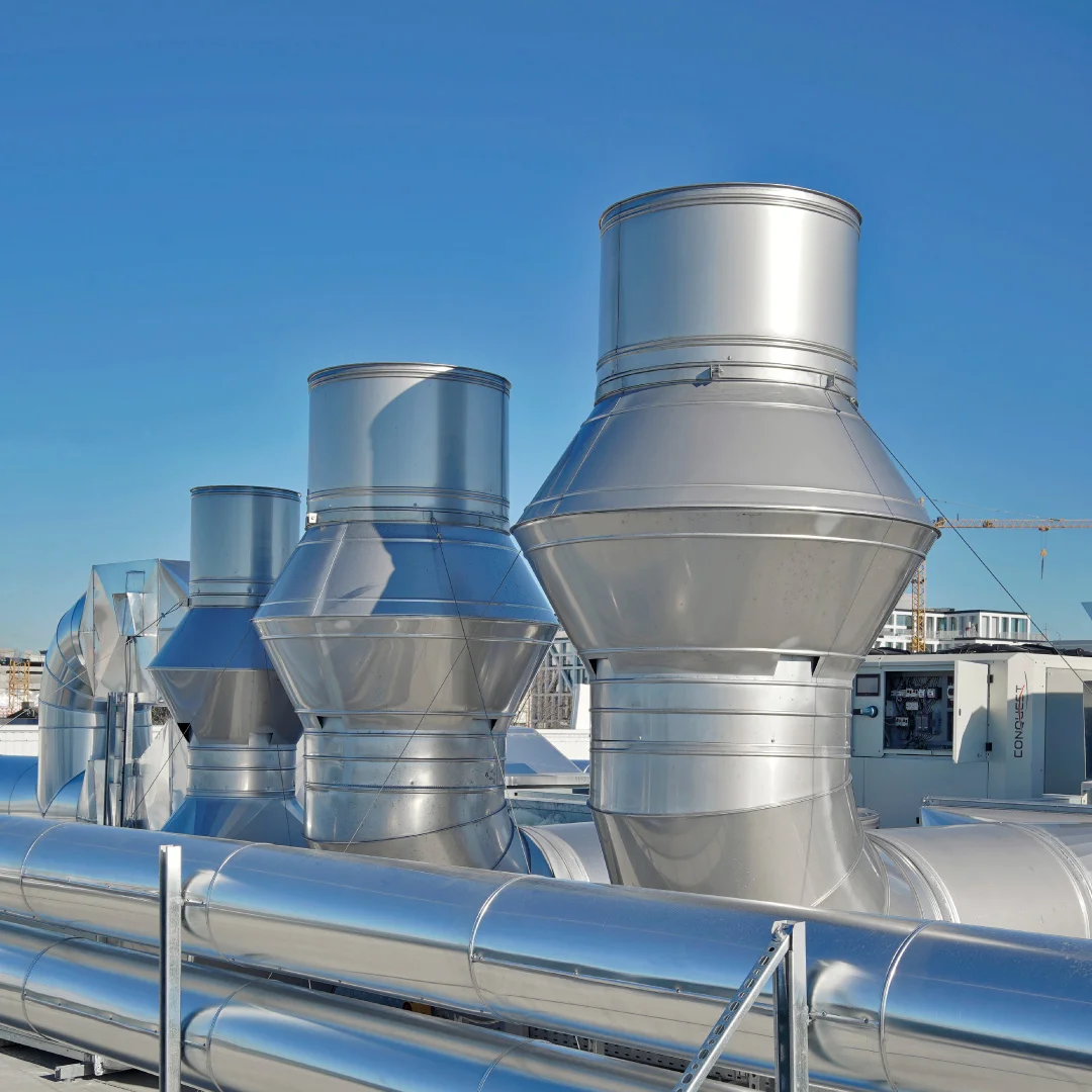 Nhdesign project NB Klima: NB Klima ducts and ventilation systems outdoors