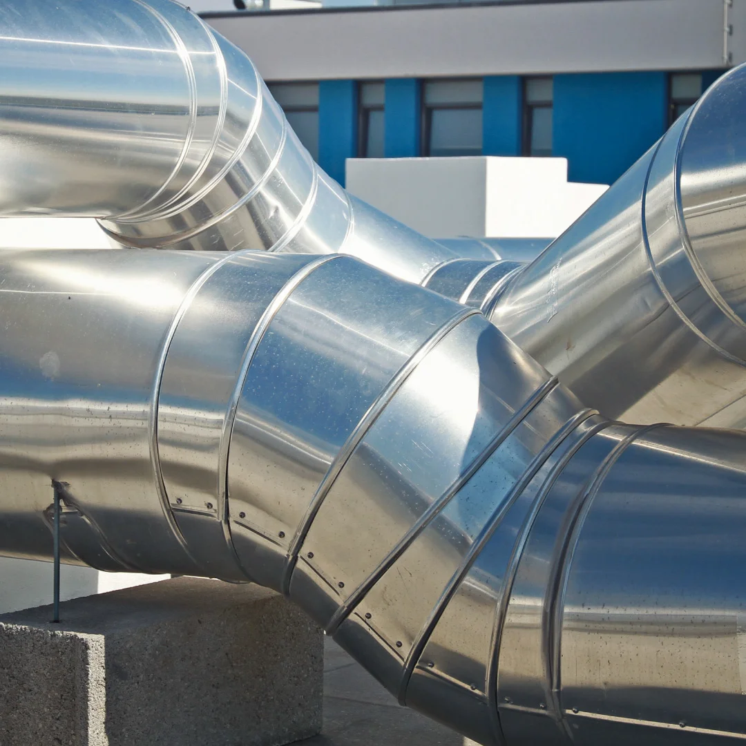 Nhdesign project NB Klima: Industrial metal ducts from NB Klima