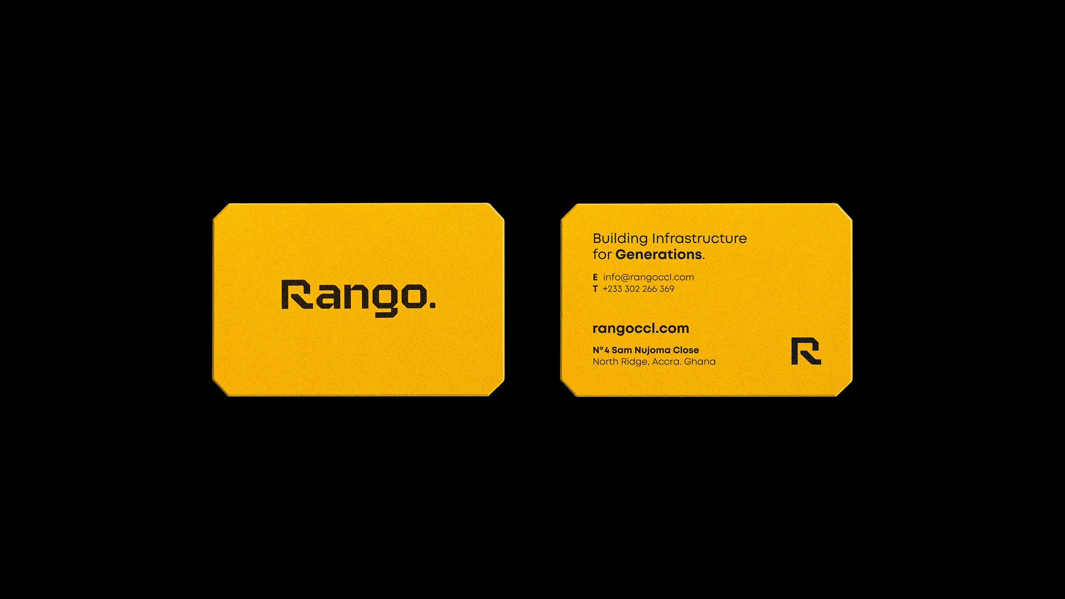 Projeto Rango da Nhdesign: Aplicação da marca em cartão de visita