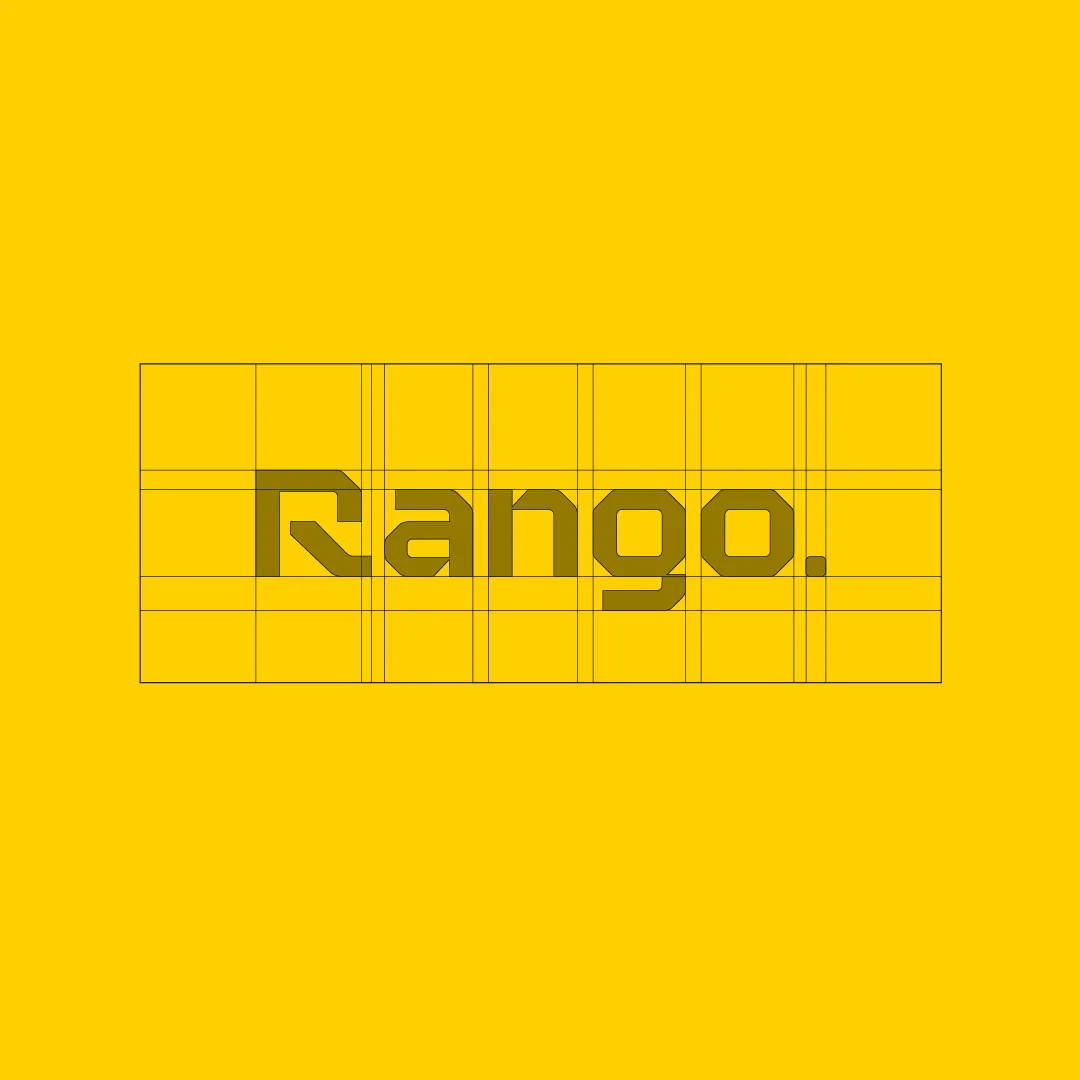 Projeto Rango da Nhdesign: Definição da estrutura e proporções do logotipo