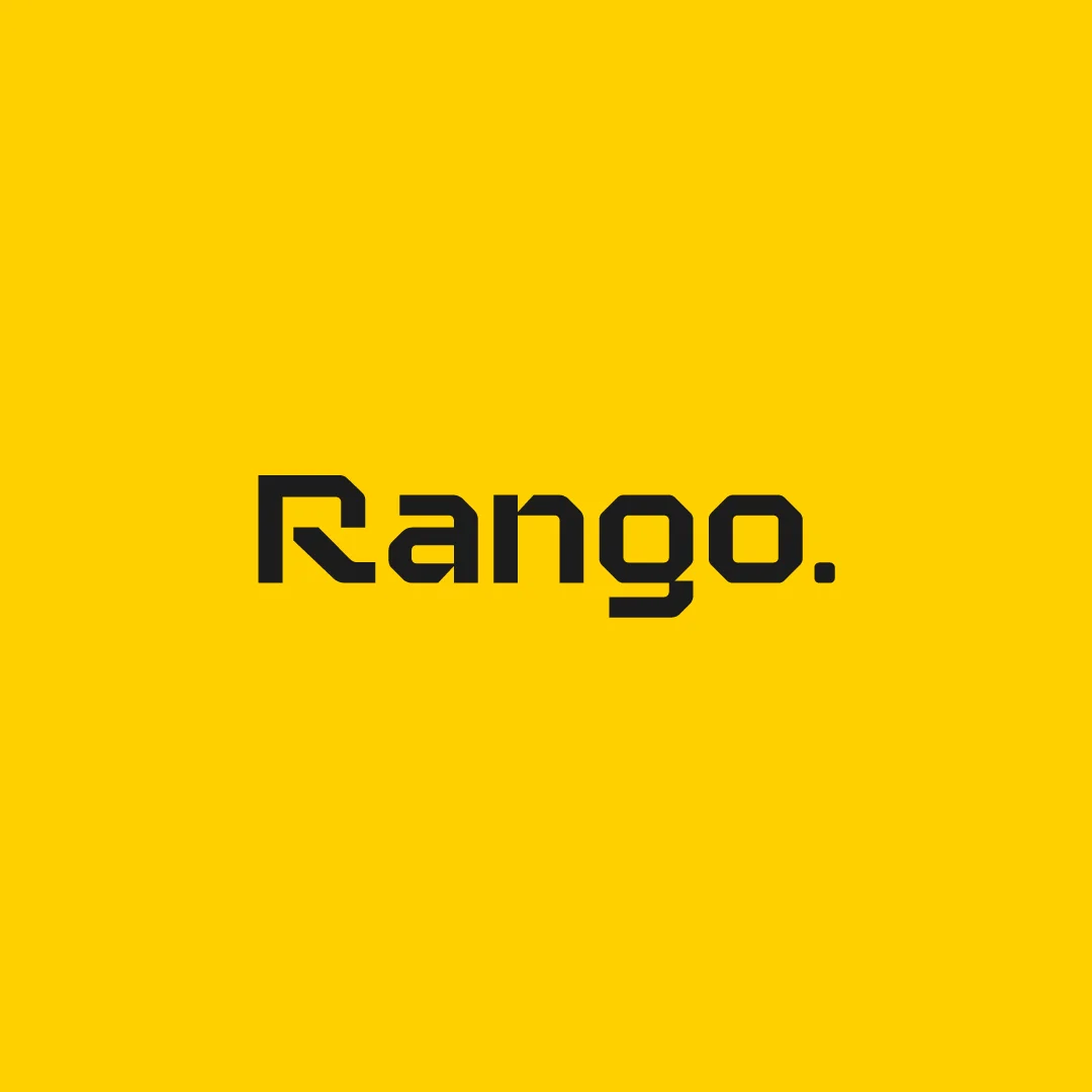 Projeto Rango da Nhdesign: Logotipo com contraste entre amarelo e preto