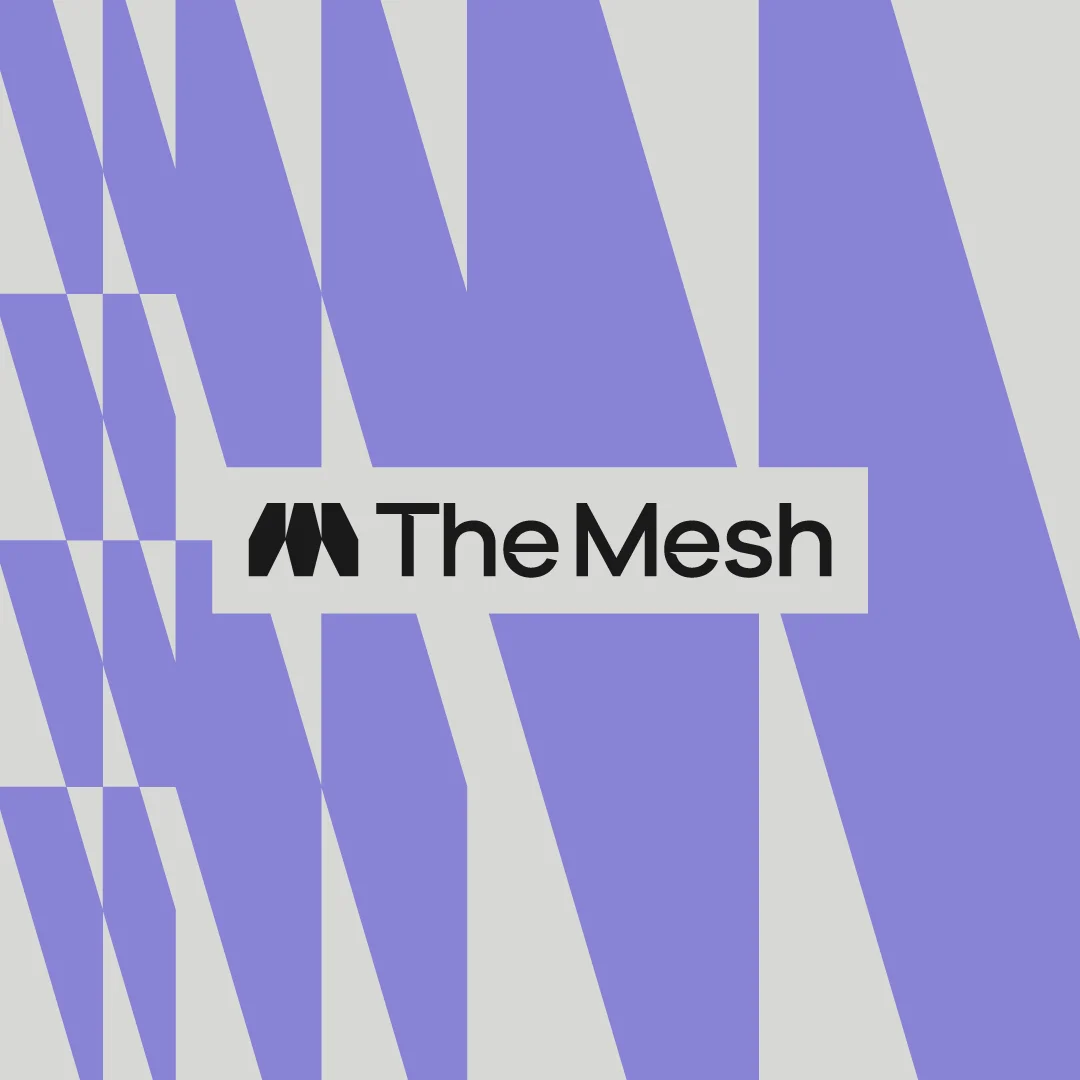 Nhdesign project The Mesh: The Mesh logo with dynamic typographic composition and modular graphics