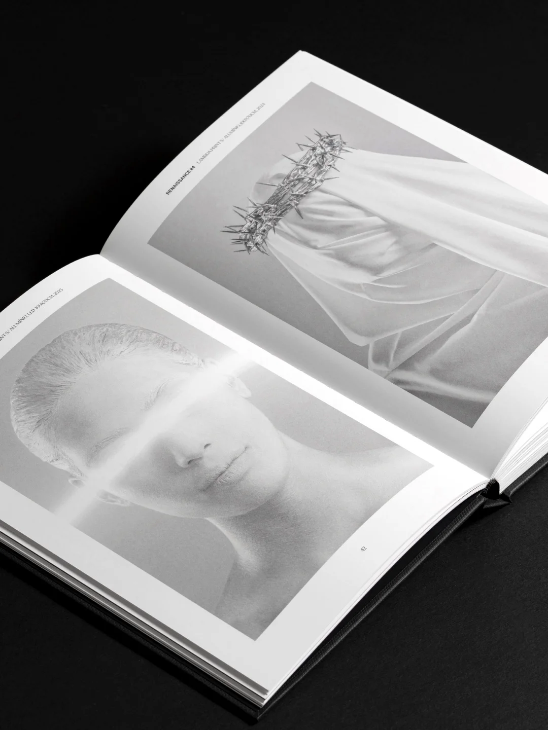 Projeto 30 Anos de Fotografia da Nhdesign: Composição editorial das páginas interiores do livro