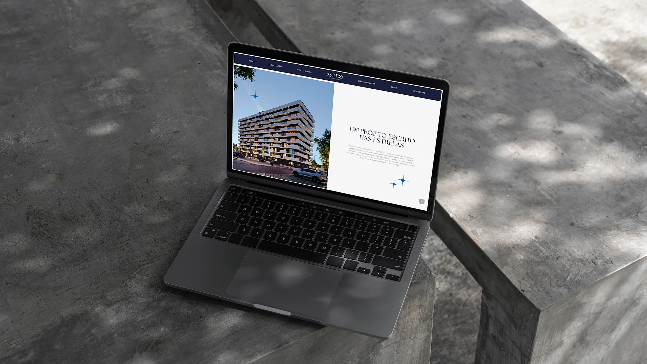 Projeto Astro Sul da Nhdesign: Site adaptado para computador