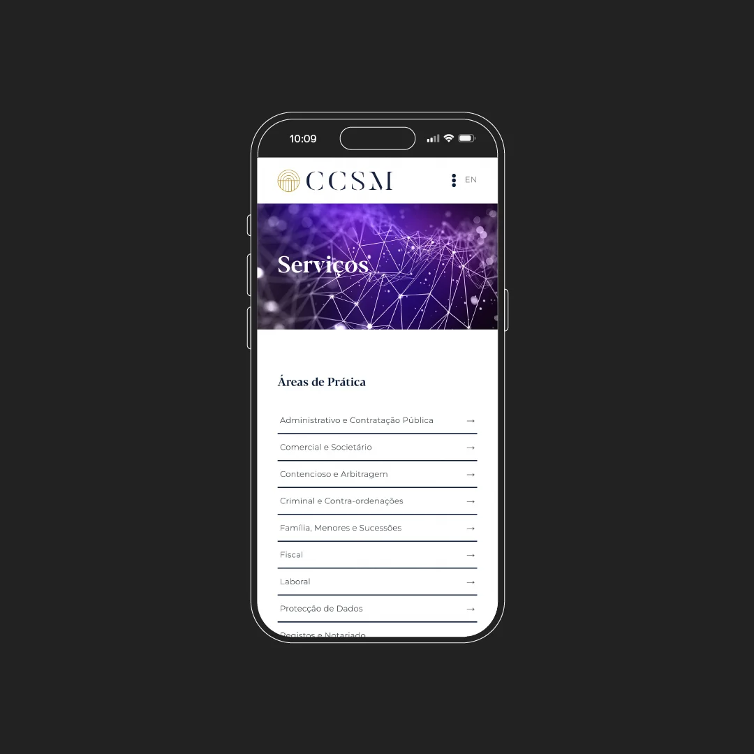 Nhdesign project CCSM: Responsive website on mobile
