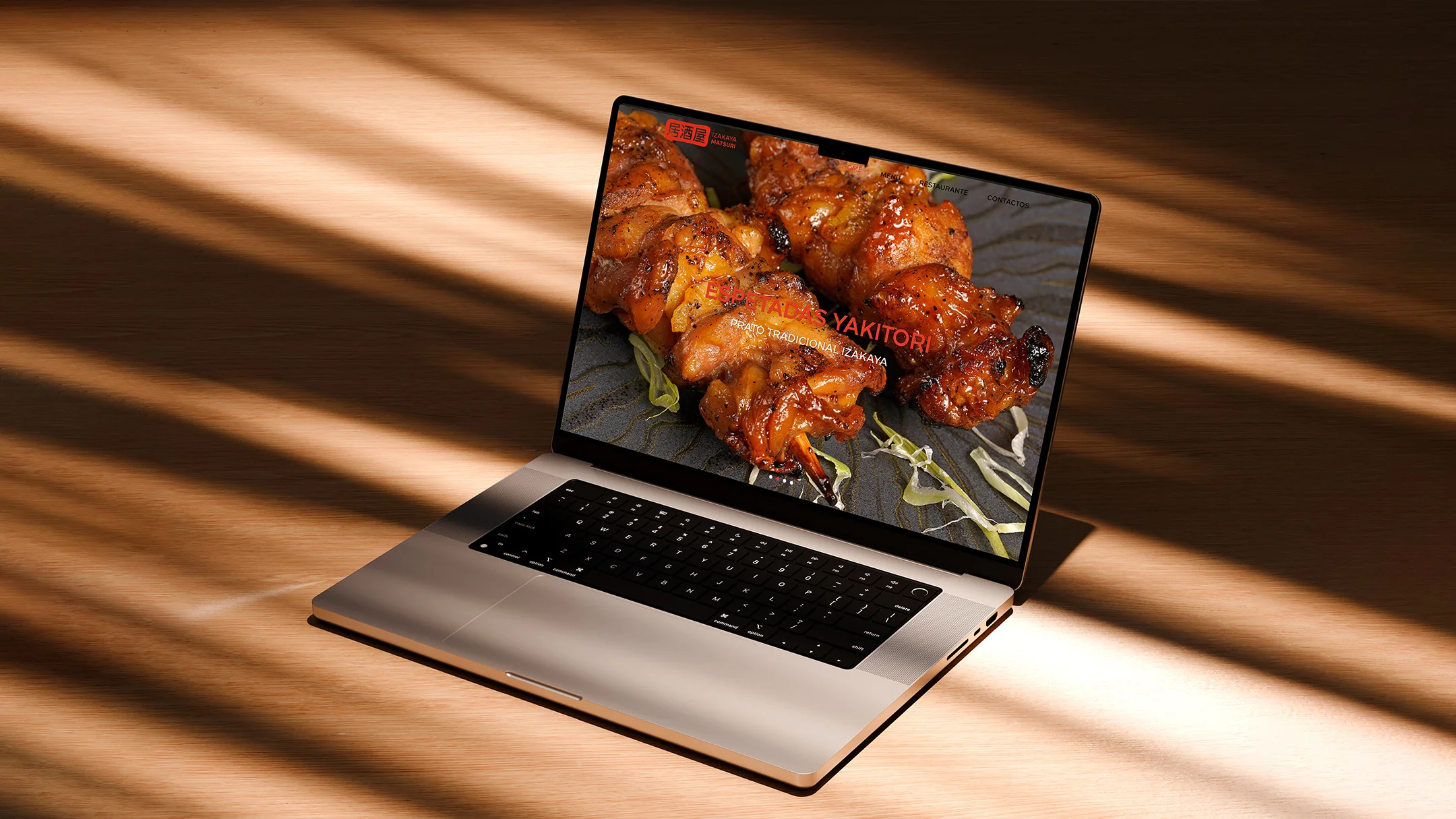 Nhdesign project Izakaya Matsuri: Responsive website on desktop
