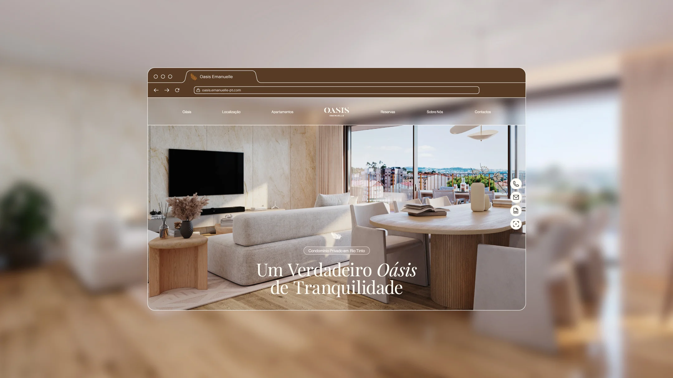 Highlight do projeto Oasis da Nhdesign