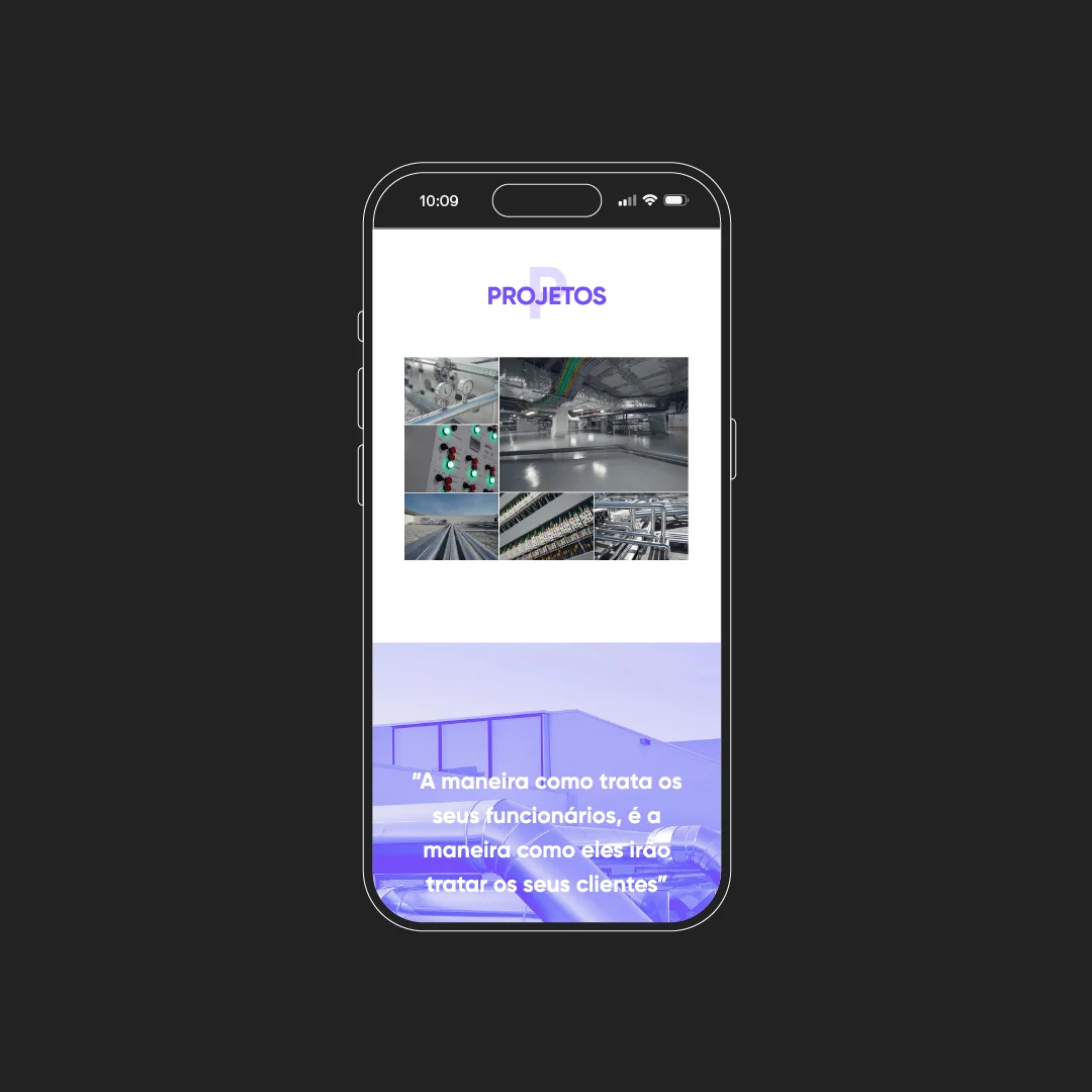 Nhdesign project Tykhe: Responsive website on mobile
